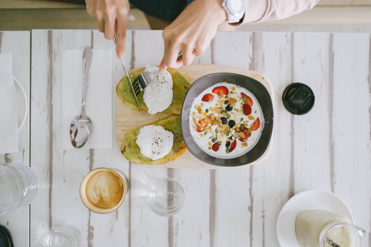 Ingredienti sani per la colazione nutriente